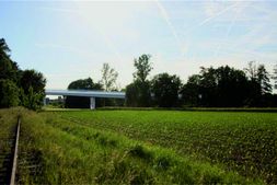 Standort Bahngleise, Blick von Osten nach Westen